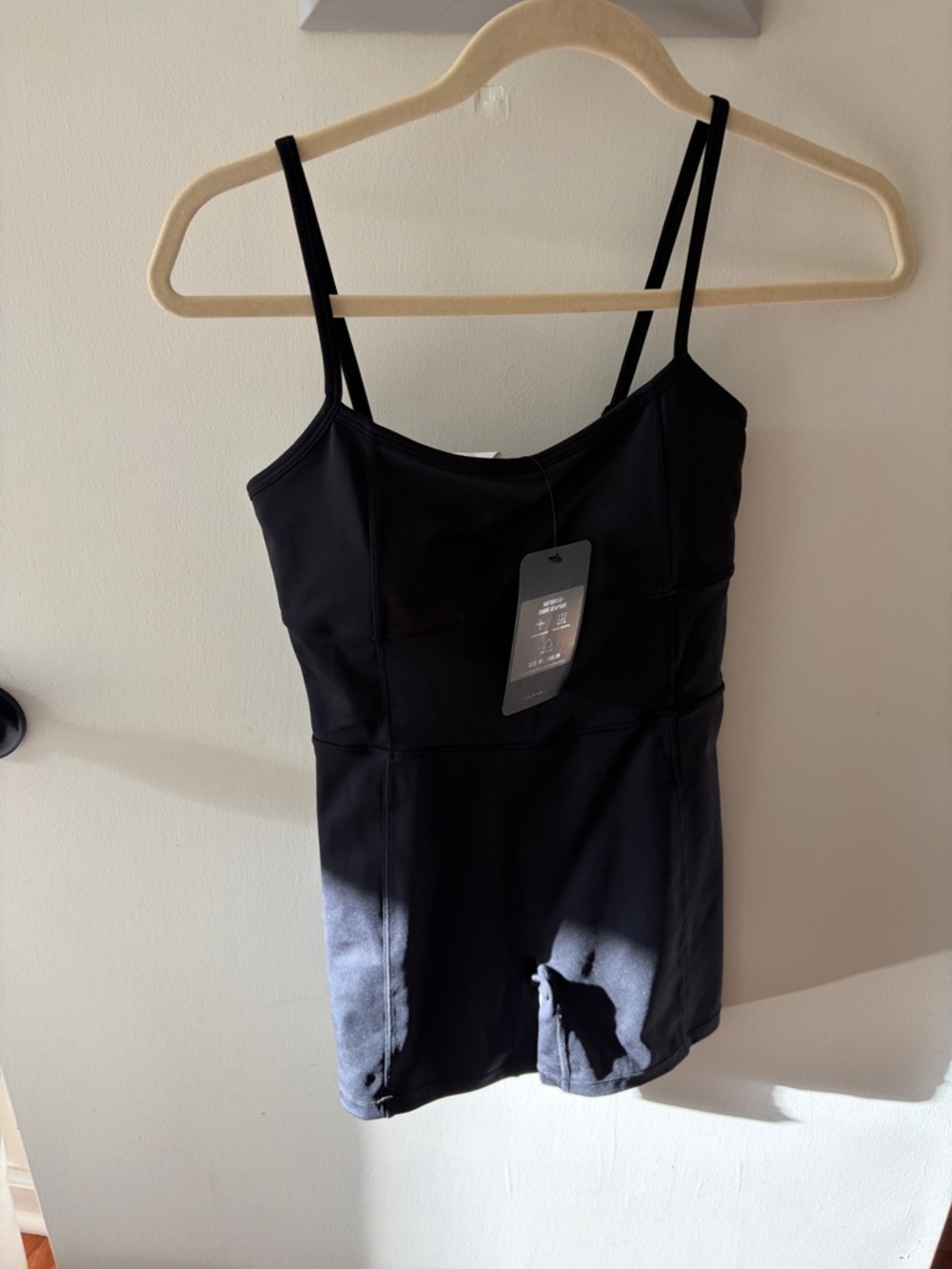 Fabletics Black Strappy Short Jumpsuit (XS) NWT